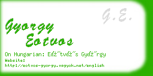 gyorgy eotvos business card